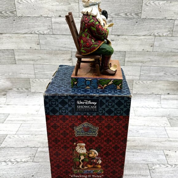 Disney Traditions Jim Shore CHECKING IT TWICE Mickey & Santa #4008063 Figurine - Picture 7 of 11